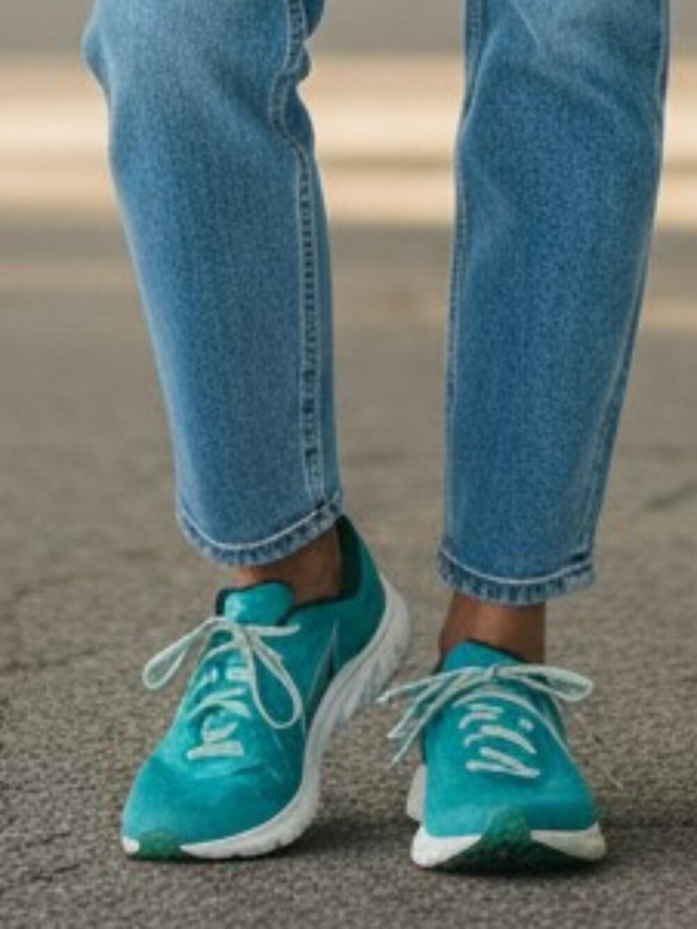 Altra Womens Size 7.5 Teal Blue Rivera Lace Up Running Shoes Sneakers Trainers